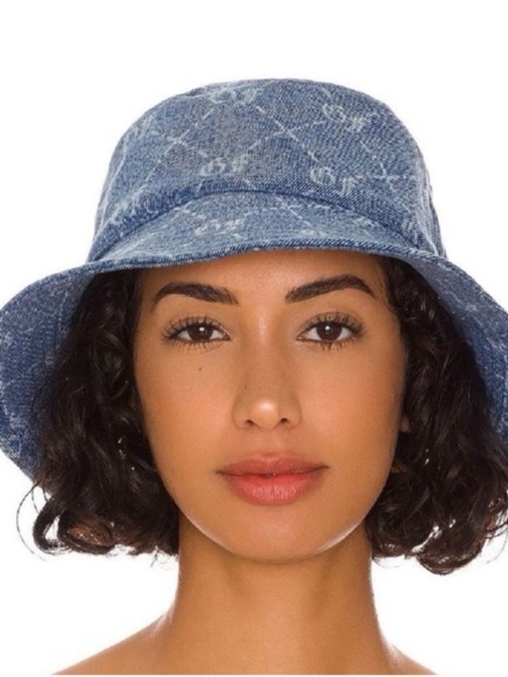 GRLFRND - Carly Logo Denim Bucket Hat